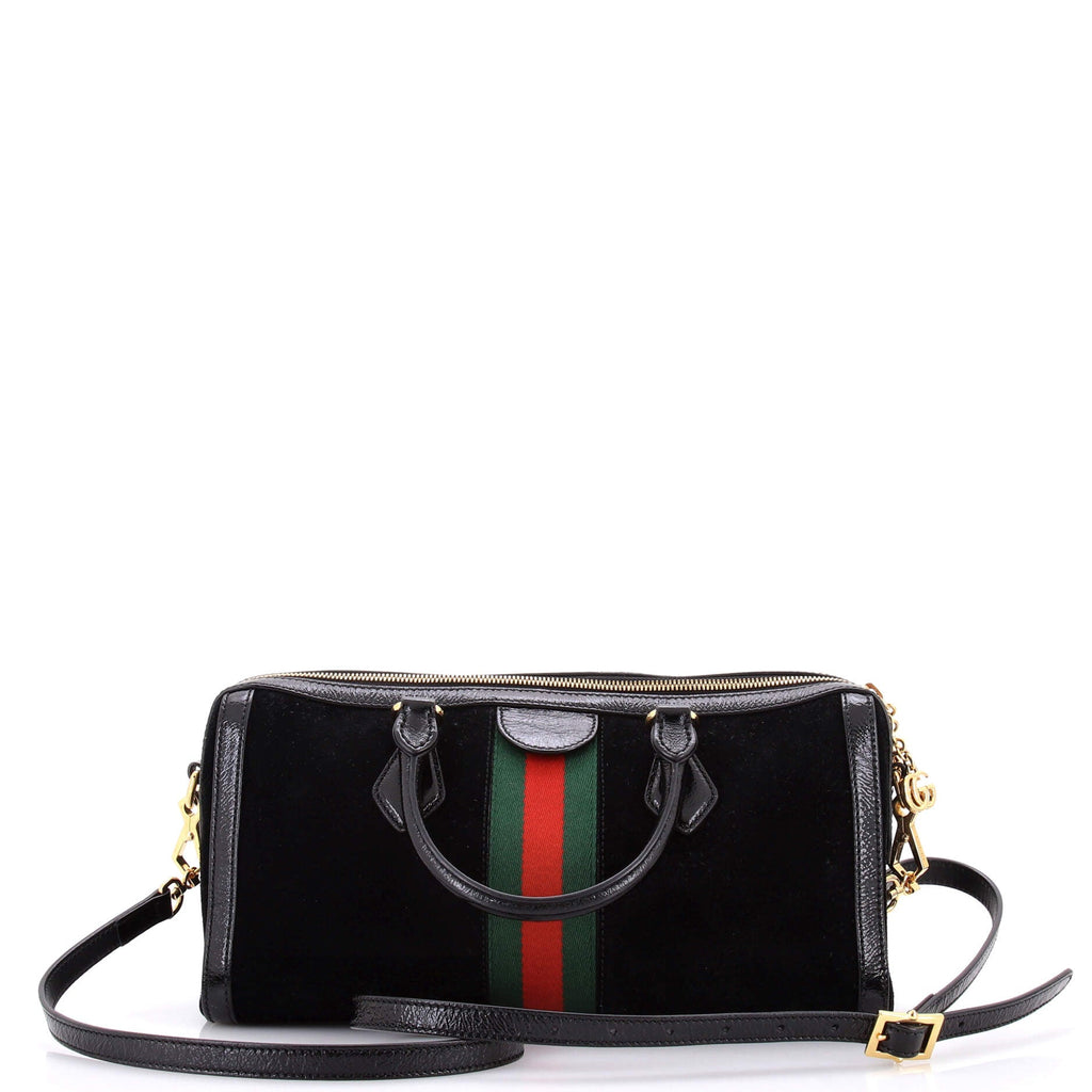 Ophidia Boston Bag Suede Medium