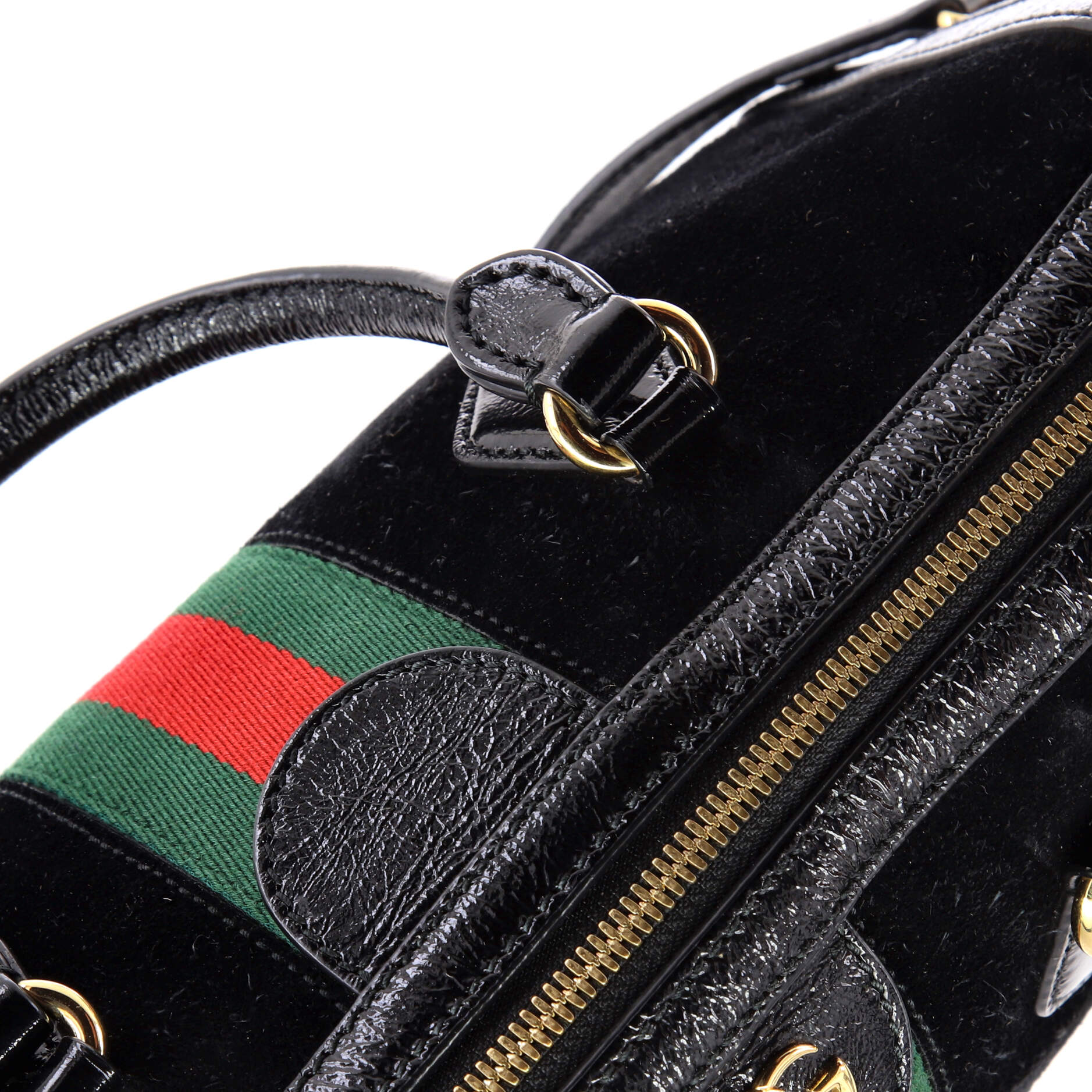 Ophidia Boston Bag Suede Medium