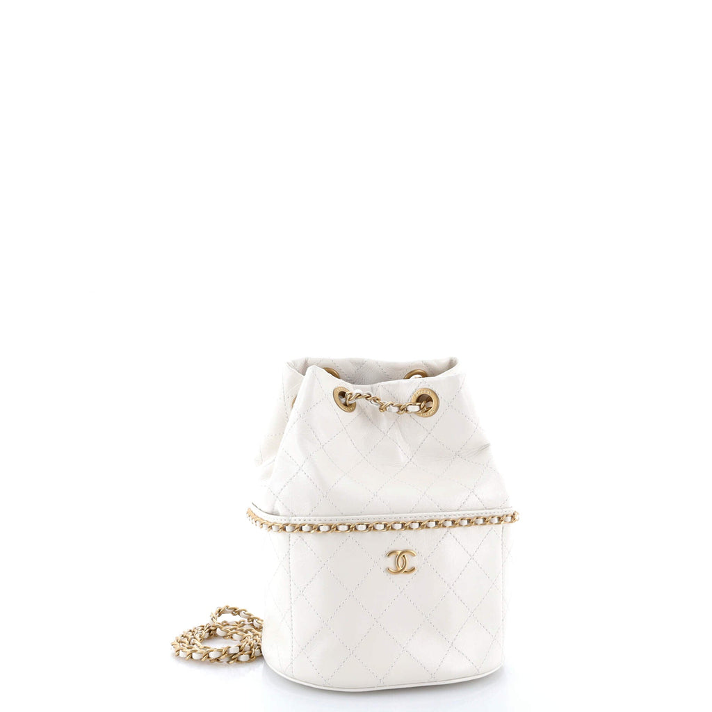 Nauticoco Bucket Bag Quilted Shiny Lambskin Small
