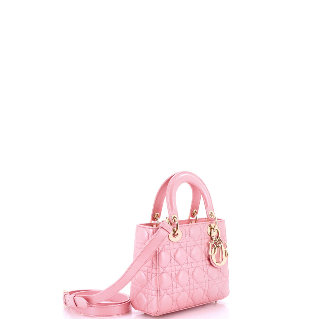 Lady Dior Bag Iridescent Cannage Quilt Lambskin Medium
