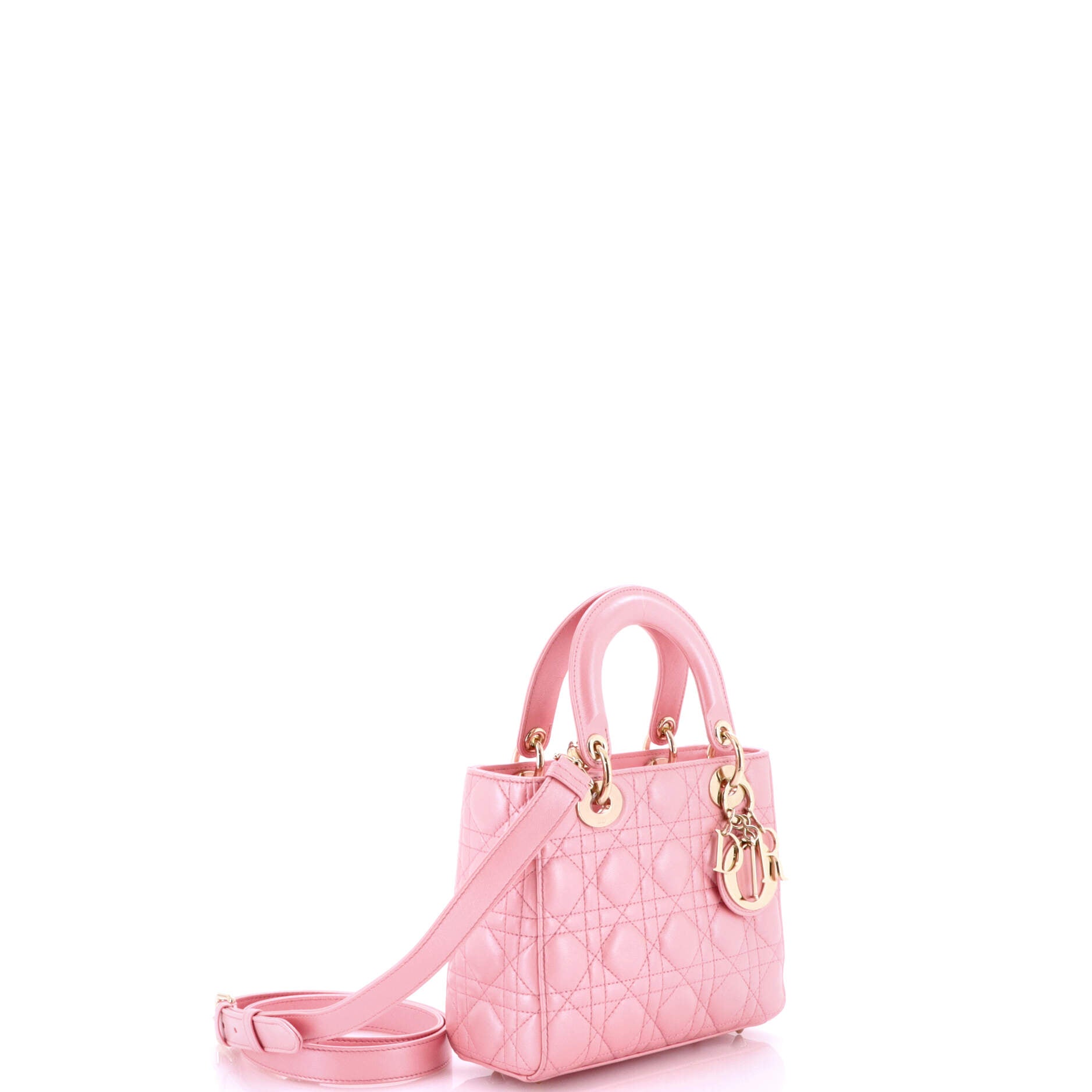 Lady Dior Bag Iridescent Cannage Quilt Lambskin Medium