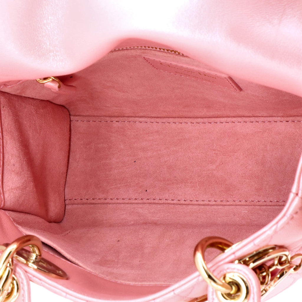 Lady Dior Bag Iridescent Cannage Quilt Lambskin Medium