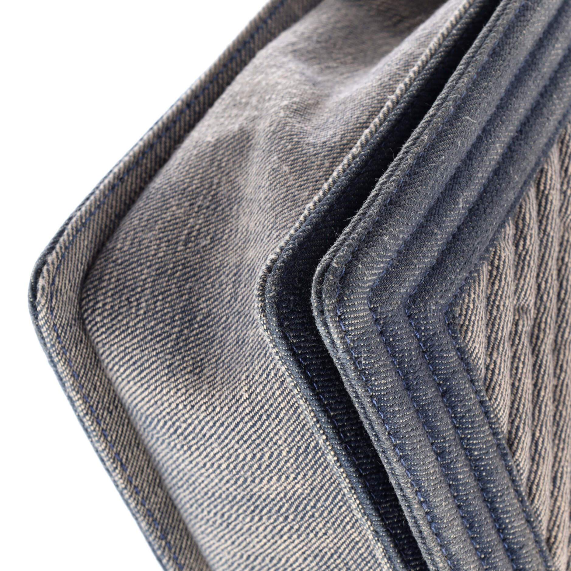 Boy Flap Bag Chevron Denim New Medium