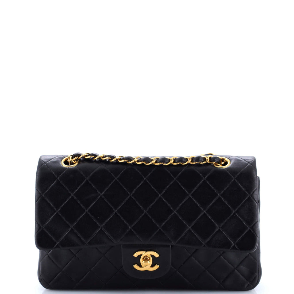 Vintage Classic Double Flap Bag Quilted Lambskin Medium