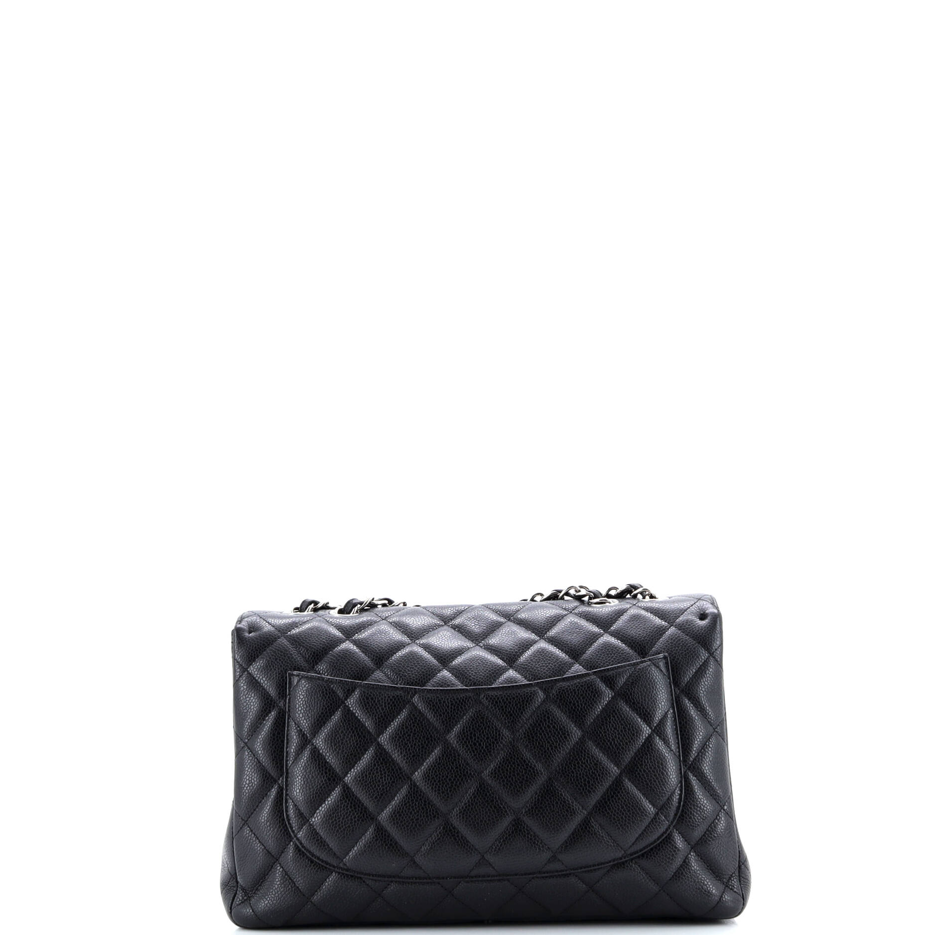 Classic Single Flap Bag Quilted Caviar Jumbo