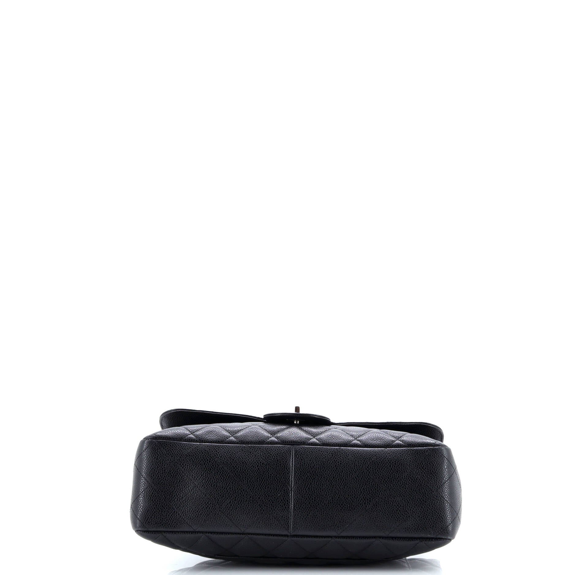 Classic Single Flap Bag Quilted Caviar Jumbo