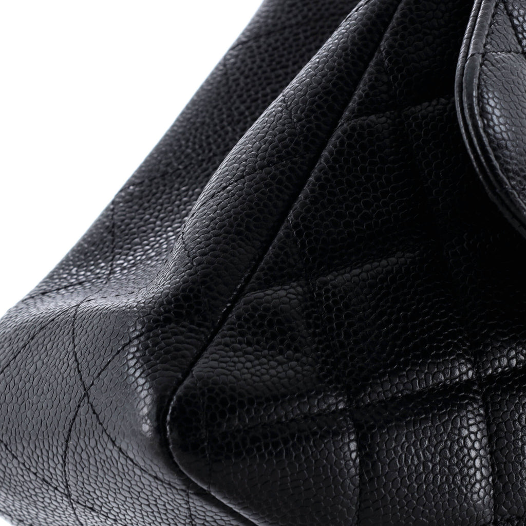 Classic Single Flap Bag Quilted Caviar Jumbo