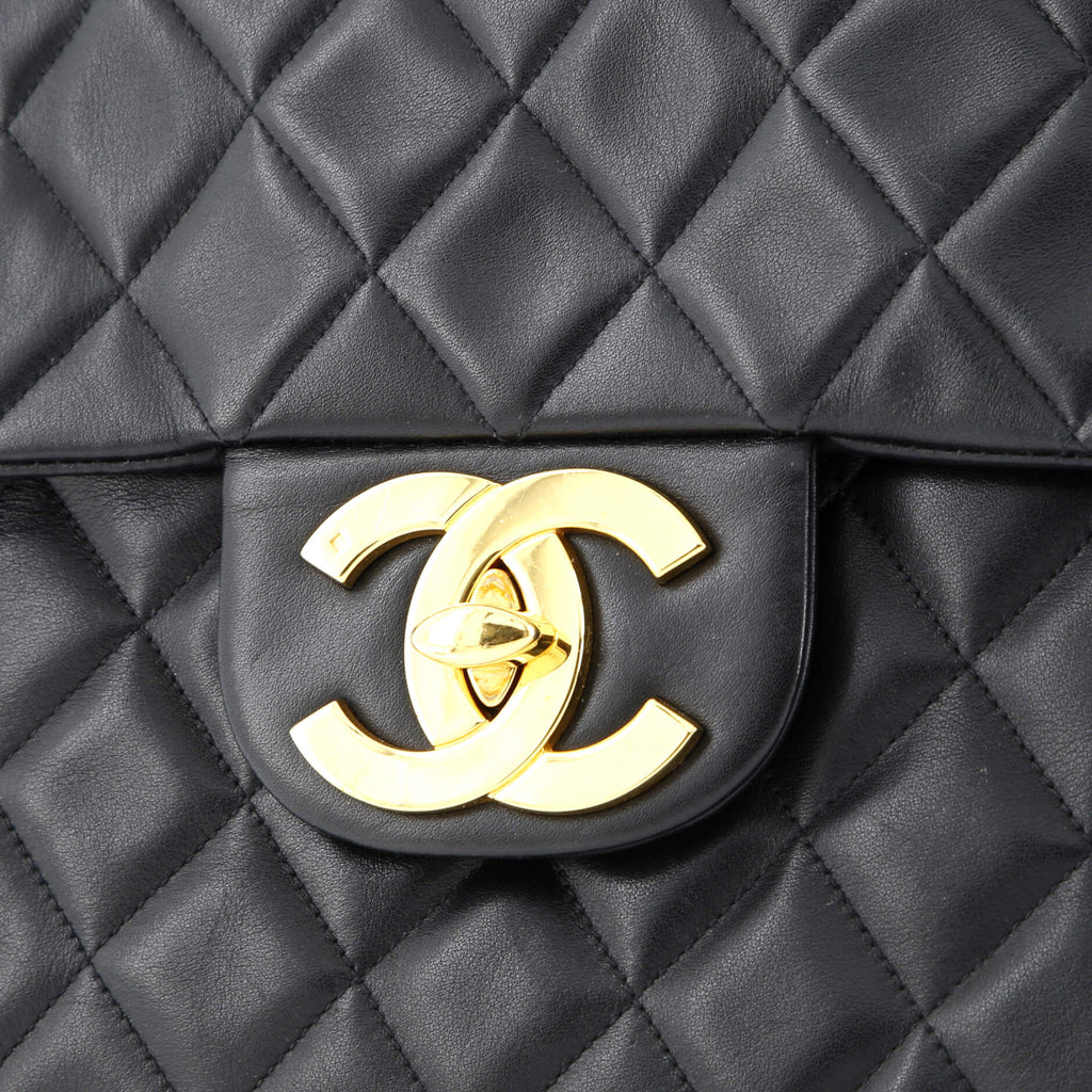 Vintage Classic Single Flap Bag Quilted Lambskin Jumbo