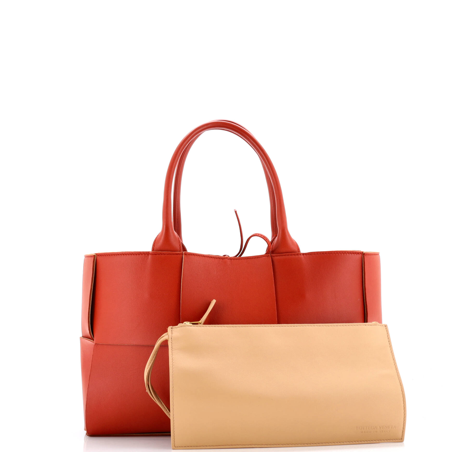 Arco Tote Maxi Intrecciato Leather Small