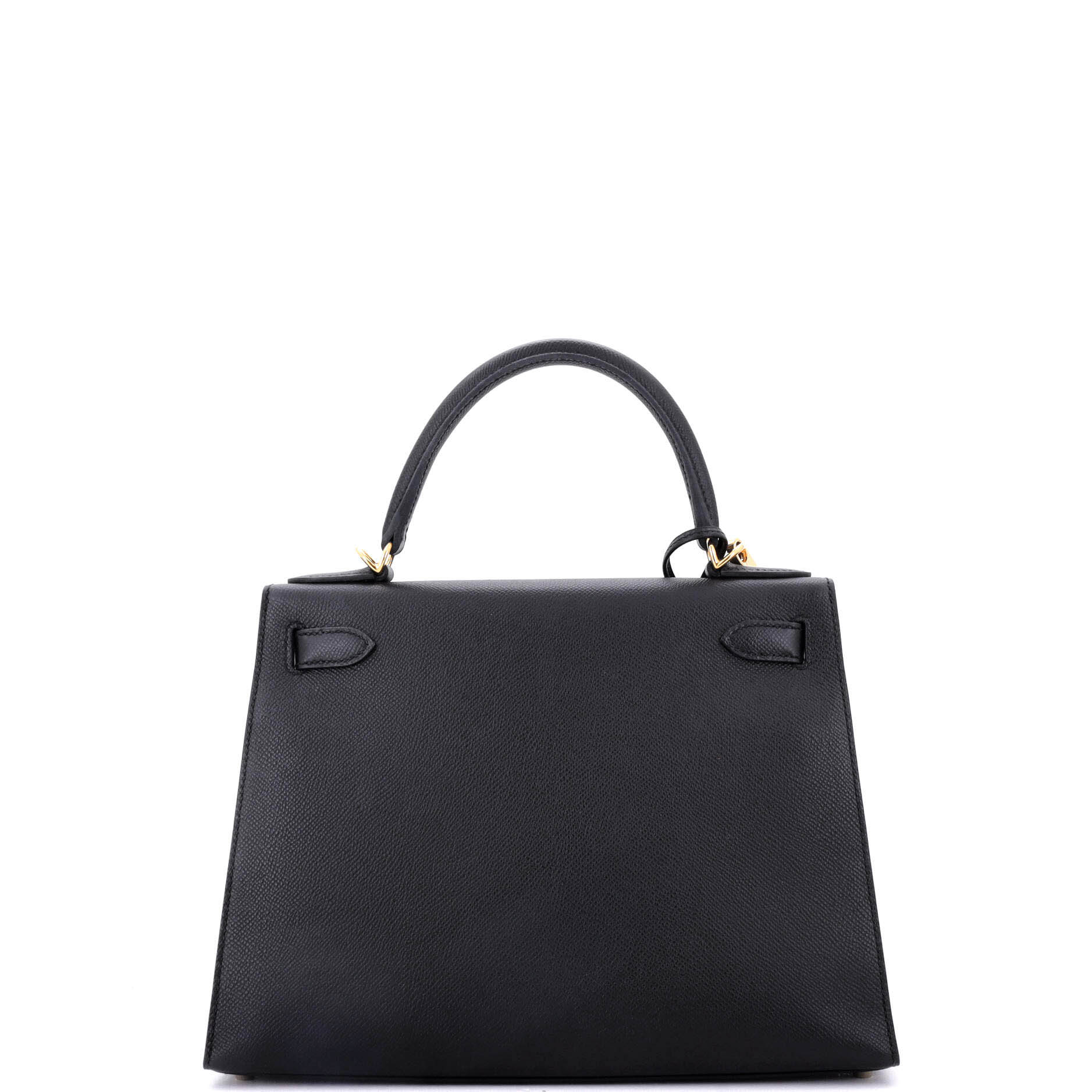 Kelly Handbag Noir Epsom with Gold Hardware 28