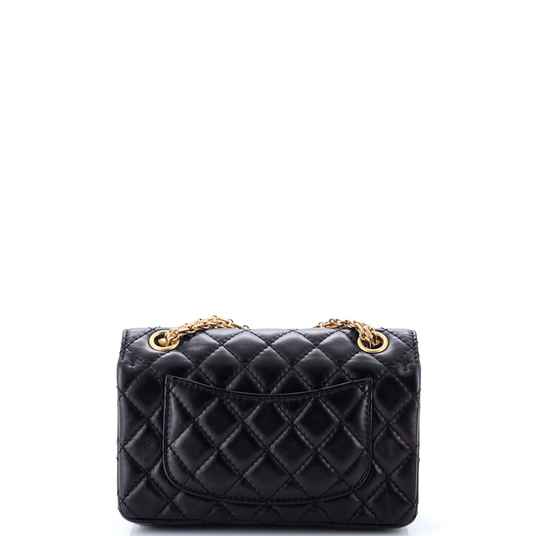 Crystal Charms 2.55 Reissue Flap Bag Aged Quilted Calfskin 224