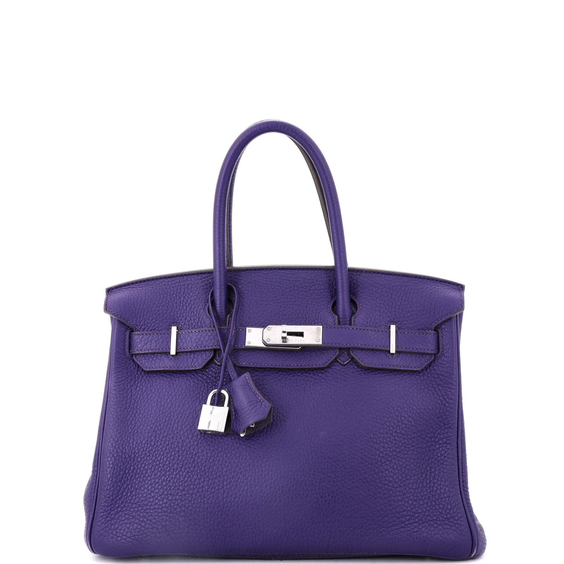 Birkin Handbag Iris Togo with Palladium Hardware 30
