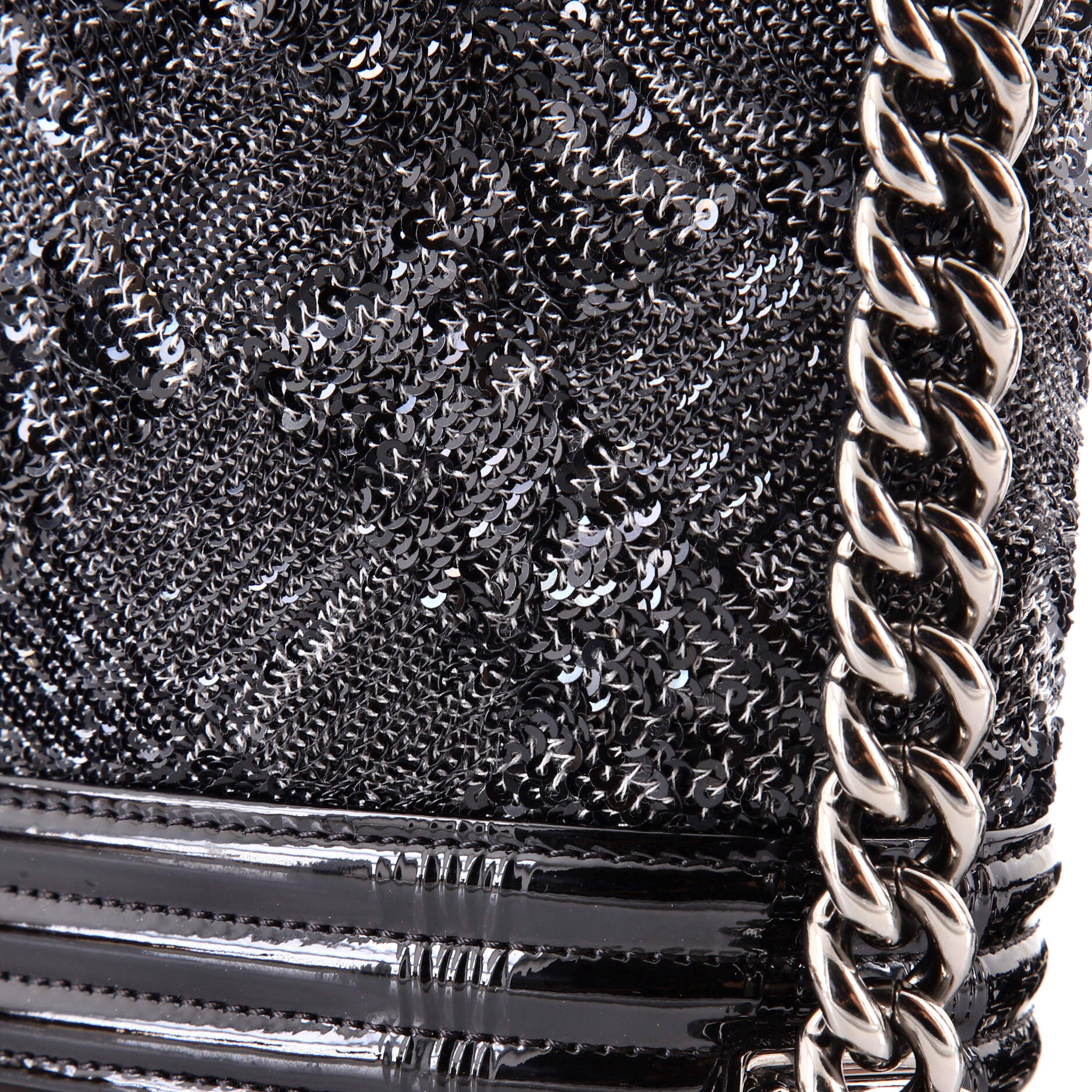 Boy Flap Bag Sequin with Patent Old Medium