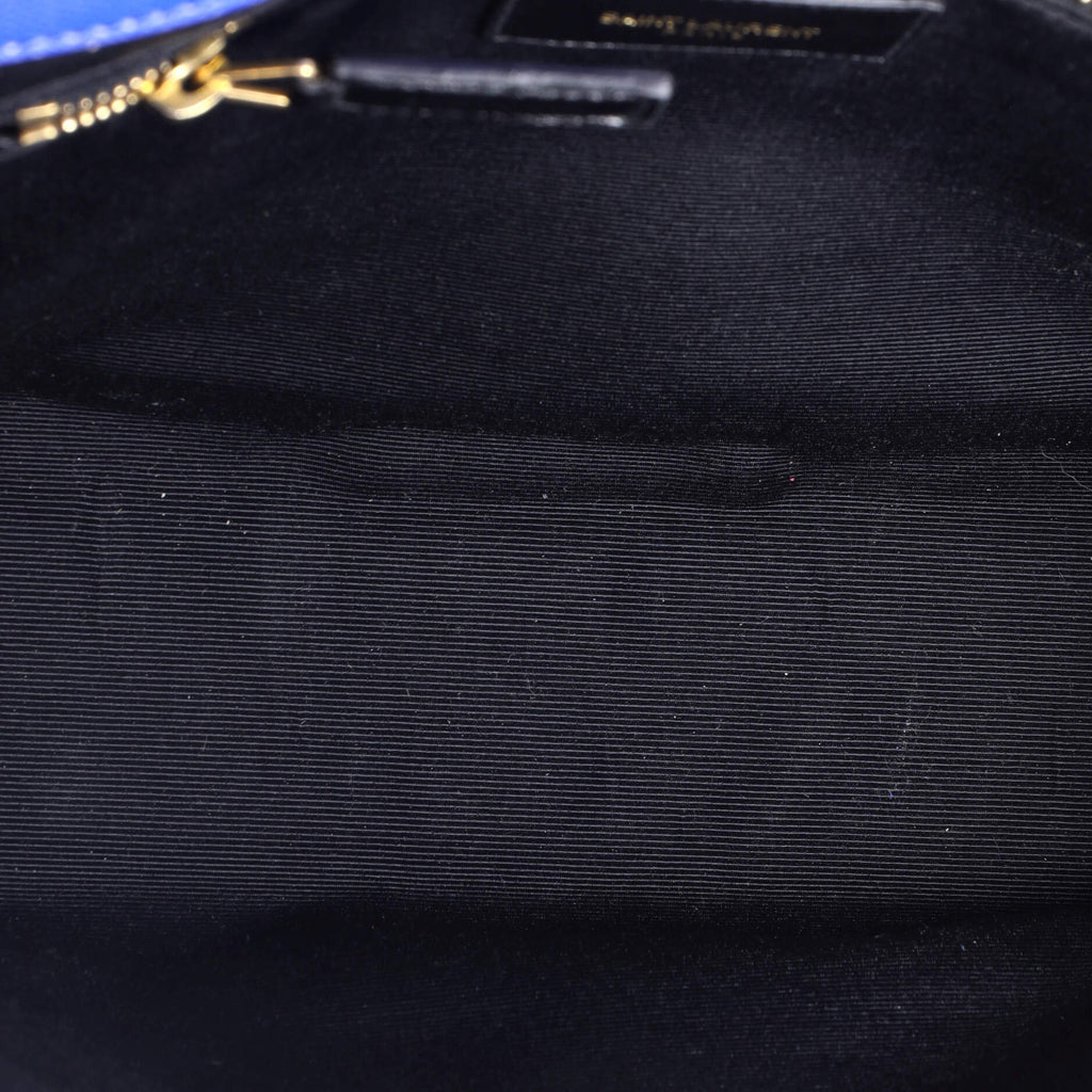 Classic Monogram Envelope Satchel Matelasse Chevron Leather Large