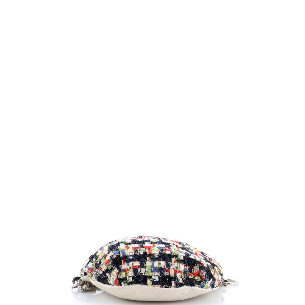 Convertible Waist Bag Tweed with Quilted Leather