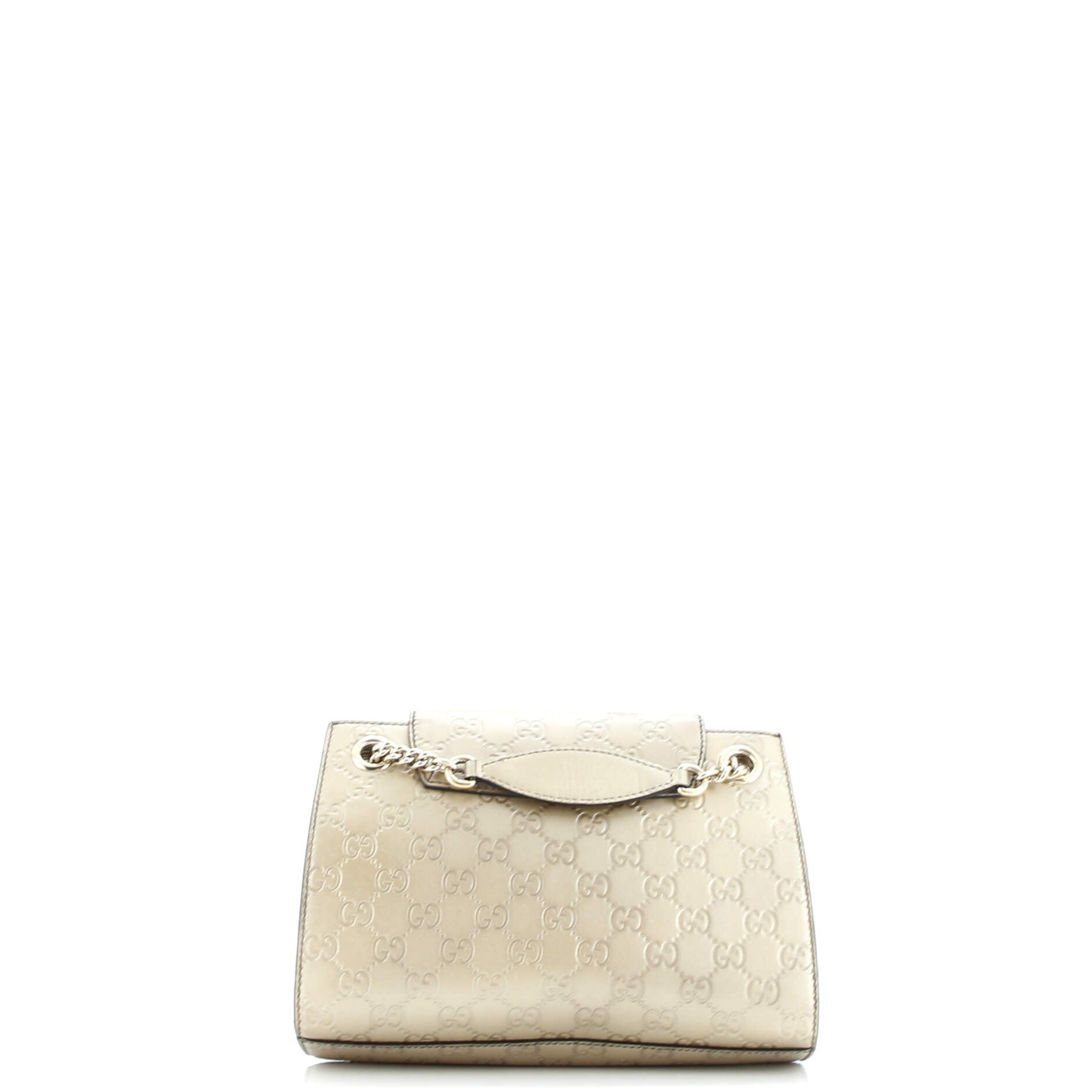 Emily Chain Flap Shoulder Bag Guccissima Leather Small