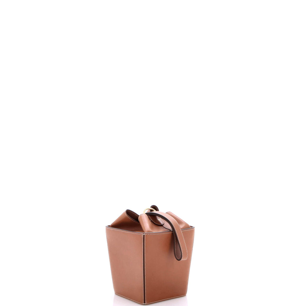 Strap Box Top Handle Bag Leather
