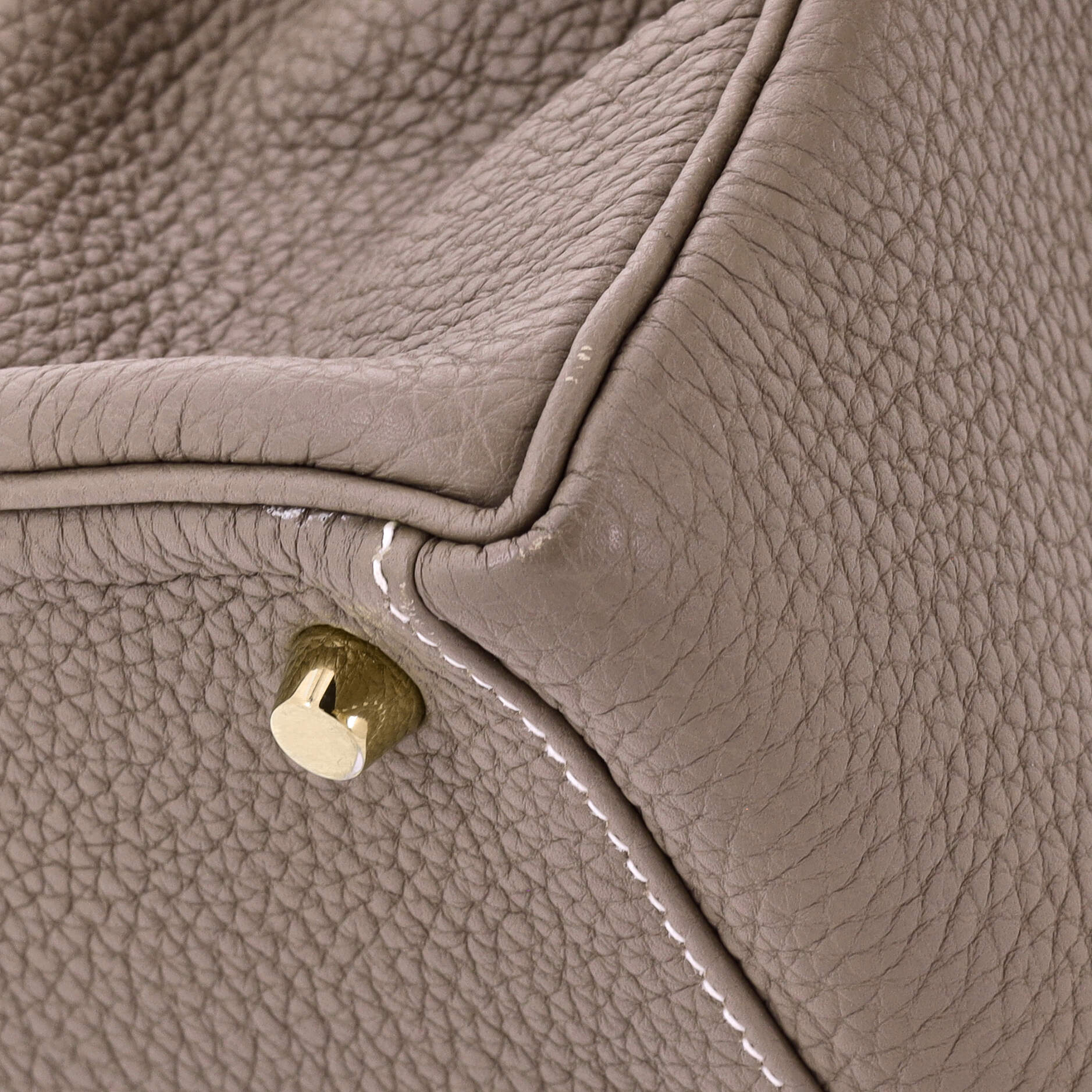 Kelly Handbag Grey Togo with Gold Hardware 28