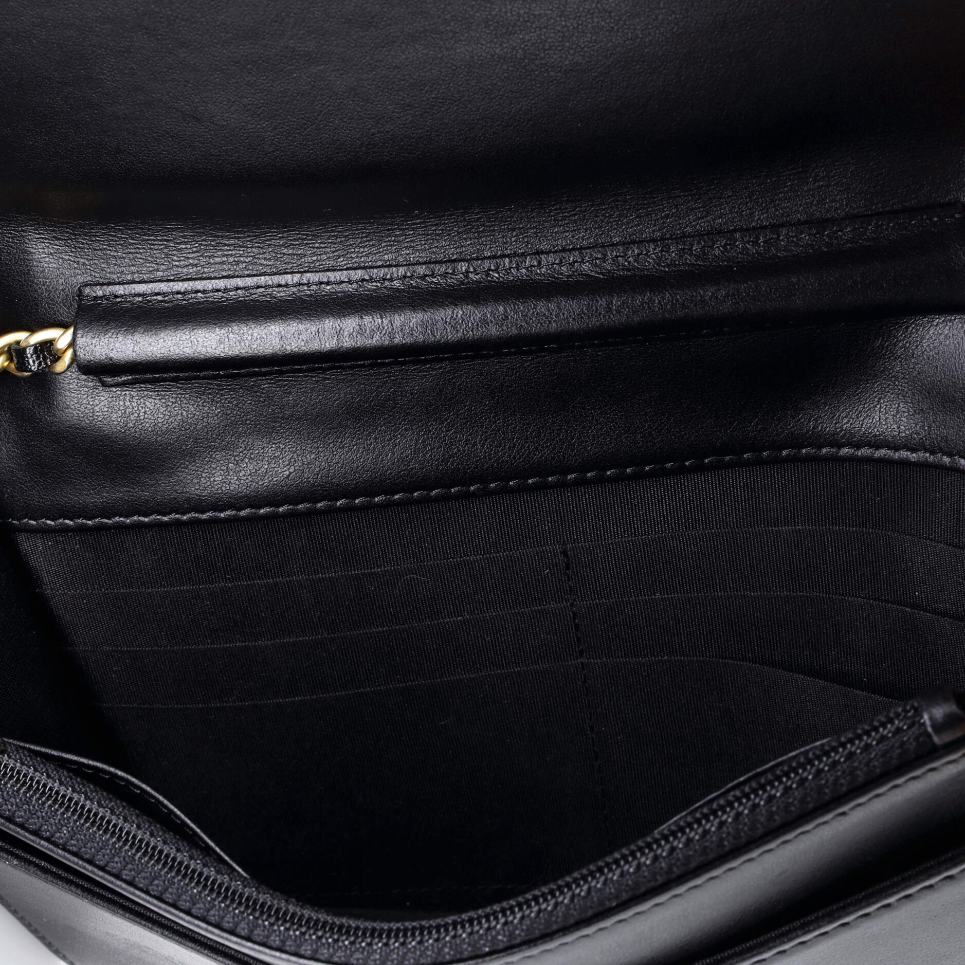 Boy Wallet on Chain Quilted Caviar