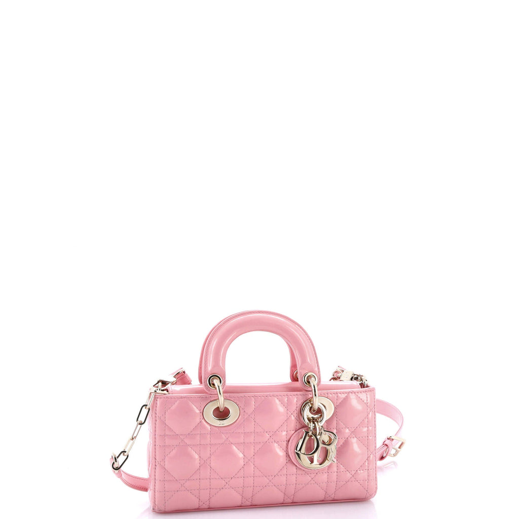Lady D-Joy Bag Cannage Quilt Iridescent Patent Medium