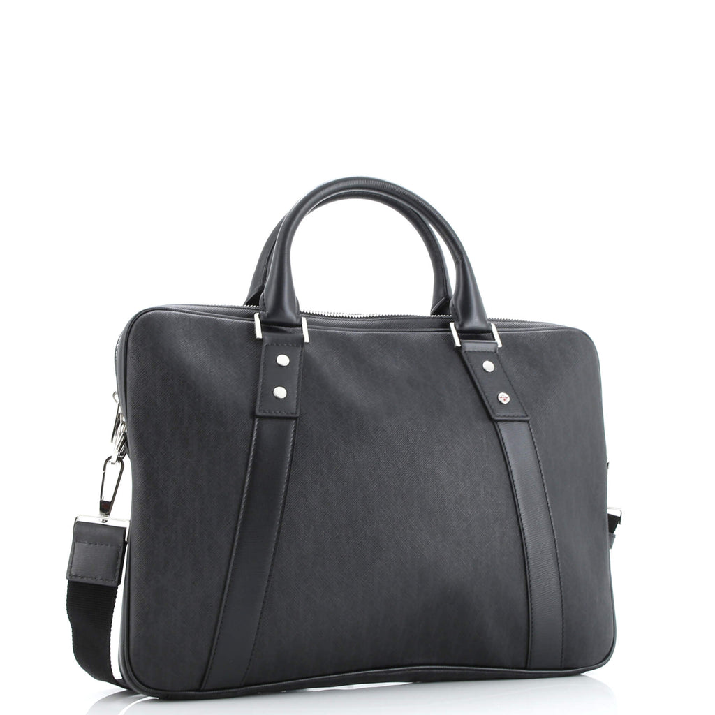 Homme Convertible Zip Slim Briefcase Leather Large