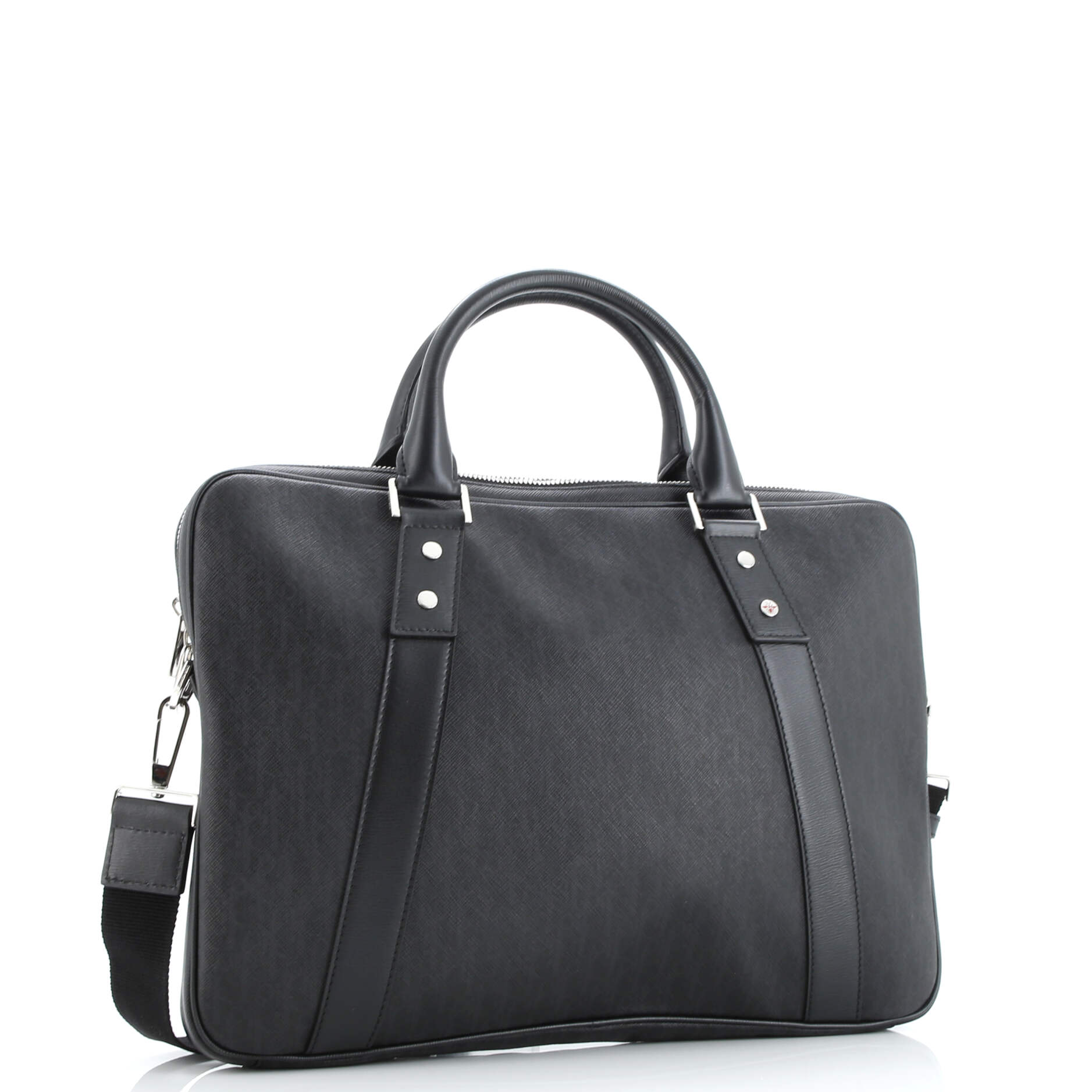 Homme Convertible Zip Slim Briefcase Leather Large