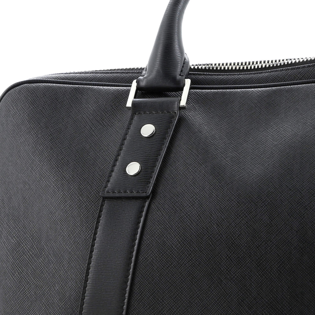 Homme Convertible Zip Slim Briefcase Leather Large