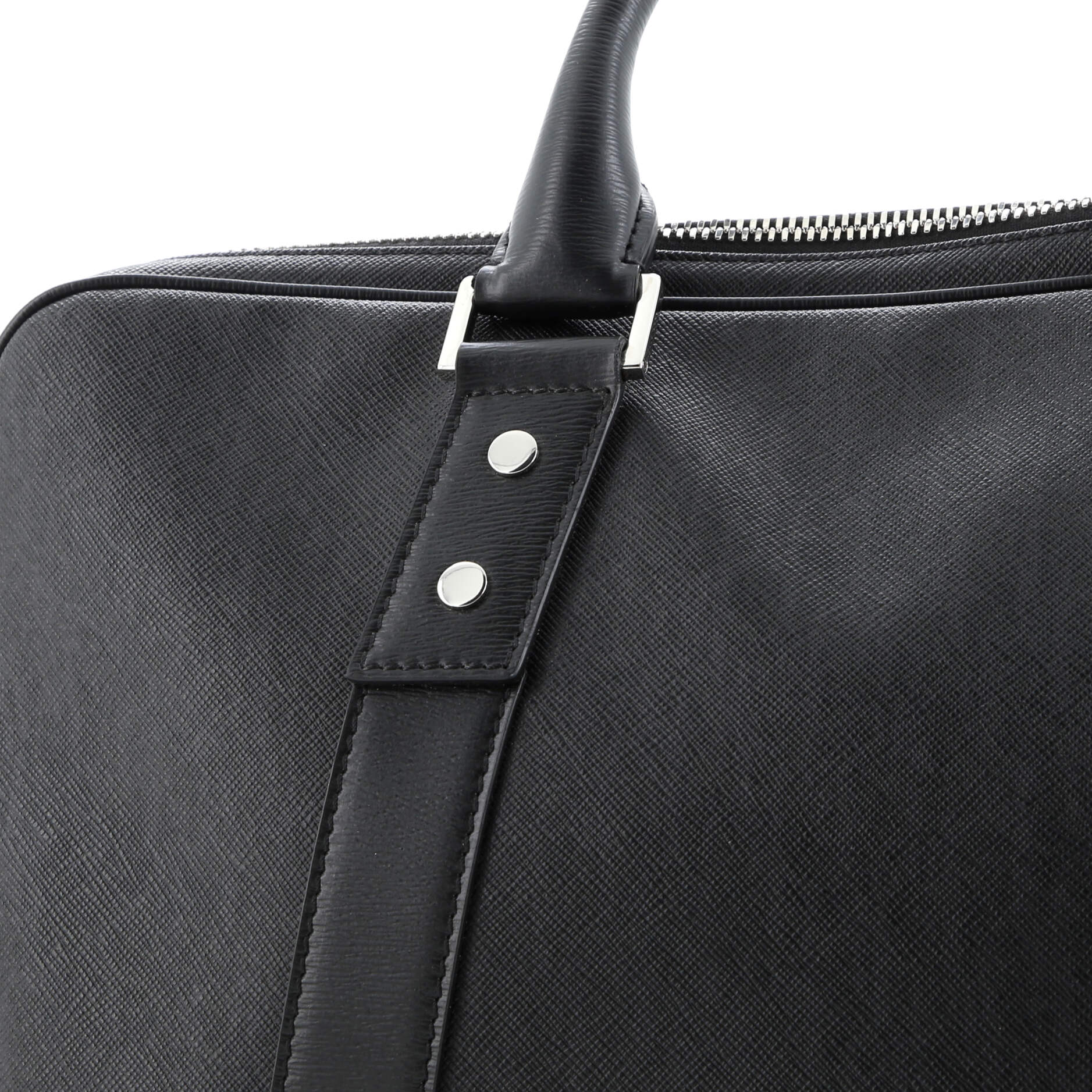 Homme Convertible Zip Slim Briefcase Leather Large
