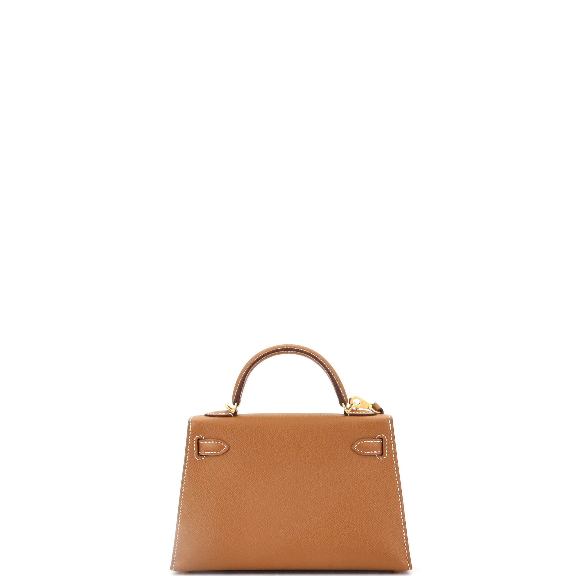 Kelly Mini II Bag Gold Epsom with Gold Hardware 20