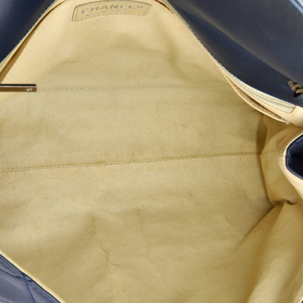 In The Business Flap Bag Quilted Calfskin Maxi