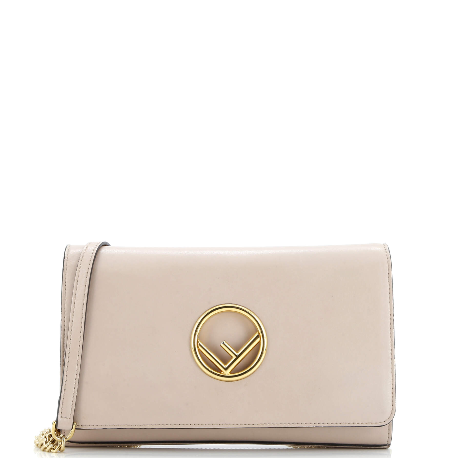 F is Fendi Wallet on Chain Leather