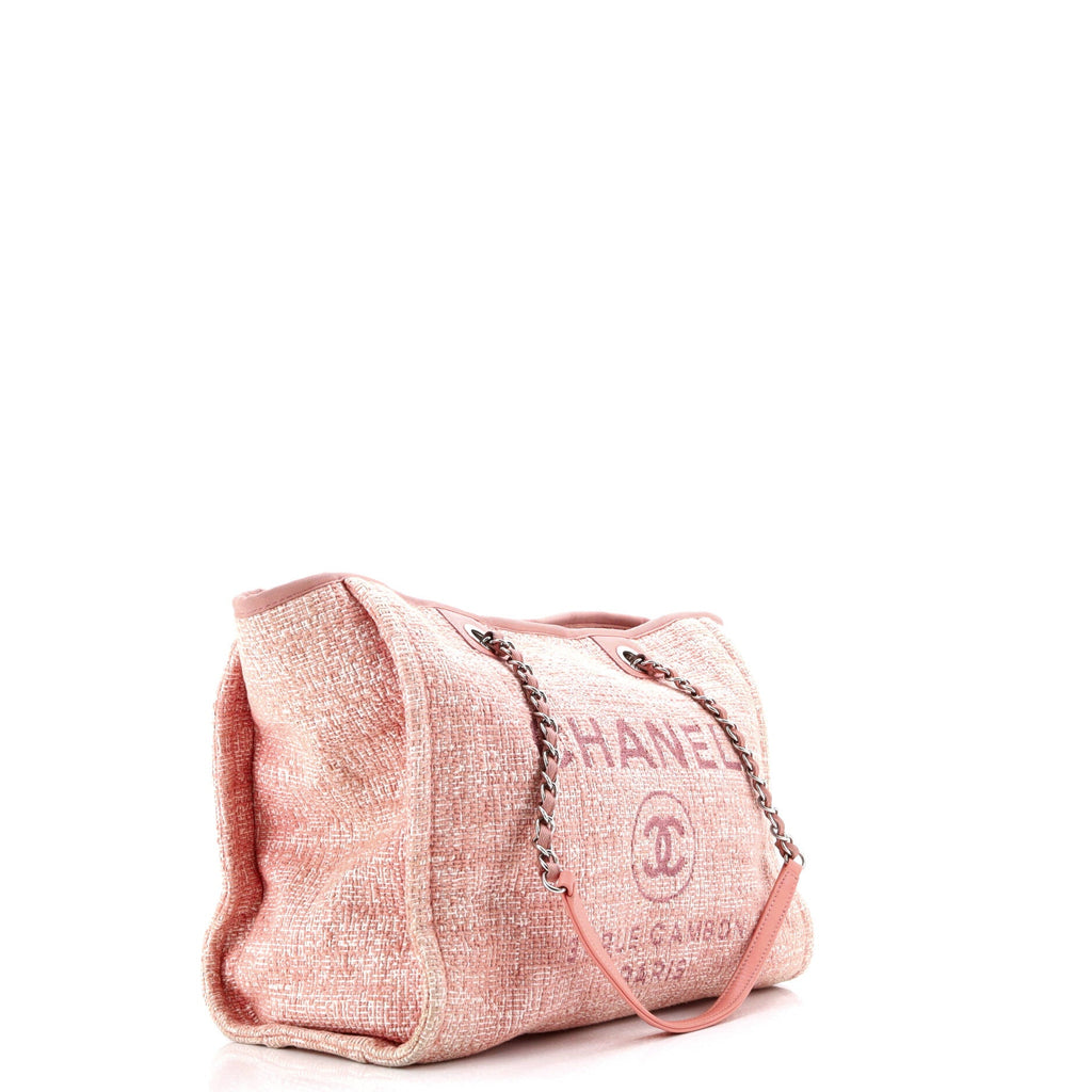 Deauville Tote Raffia with Glitter Detail Small