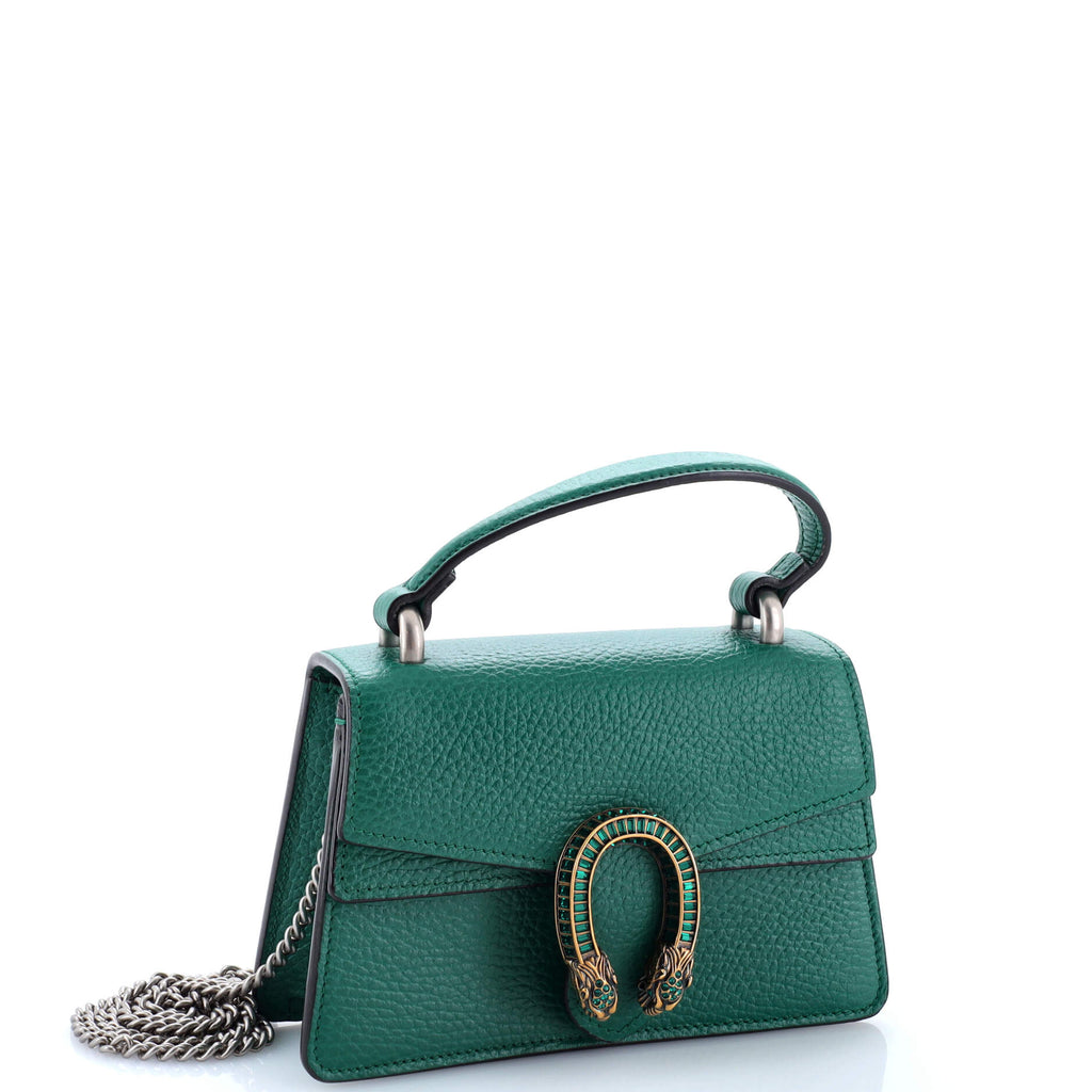 Dionysus Top Handle Bag Leather with Crystals Mini