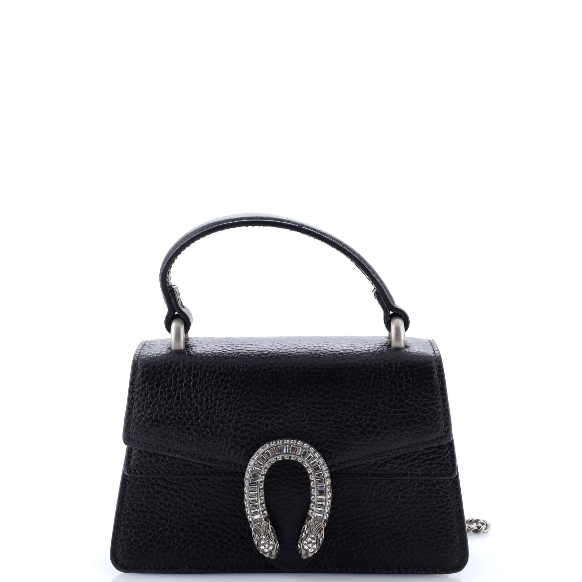 Dionysus Top Handle Bag Leather with Crystals Mini