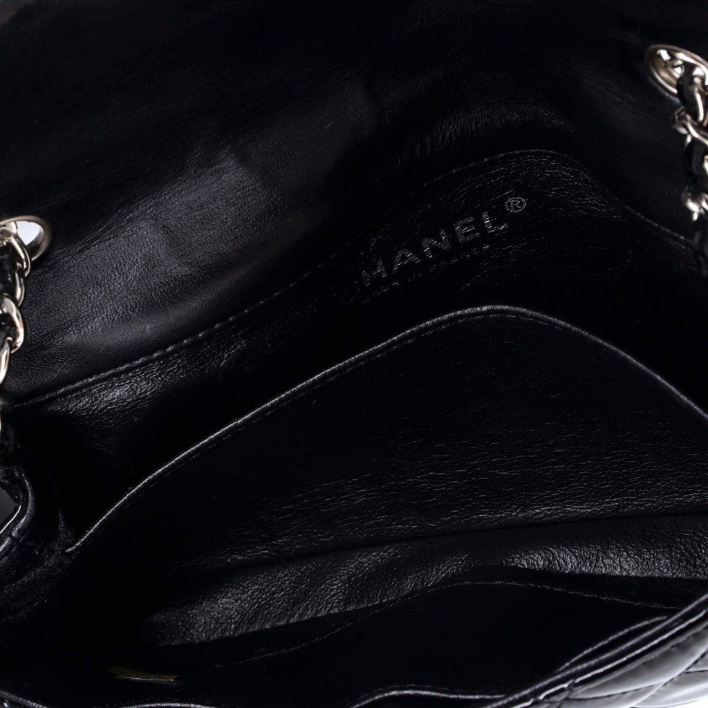 Classic Single Flap Bag Quilted Patent Extra Mini
