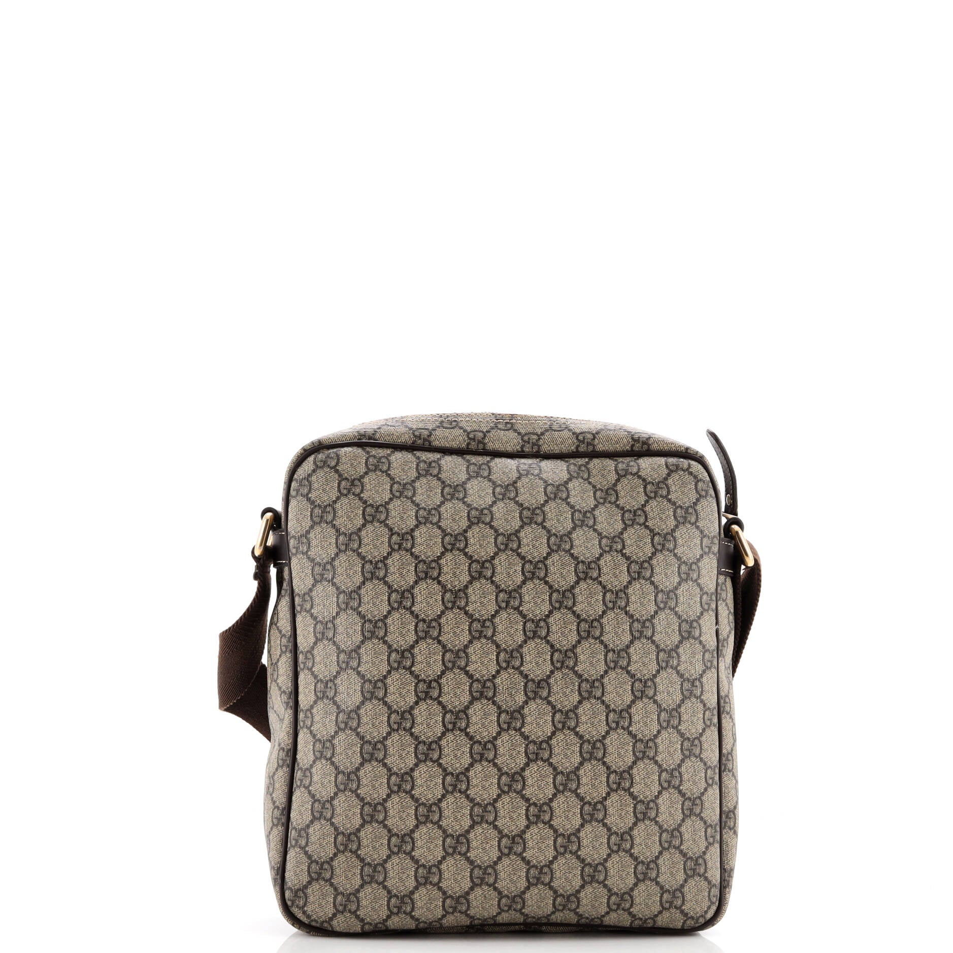 Front Zip Messenger GG Coated Canvas Medium