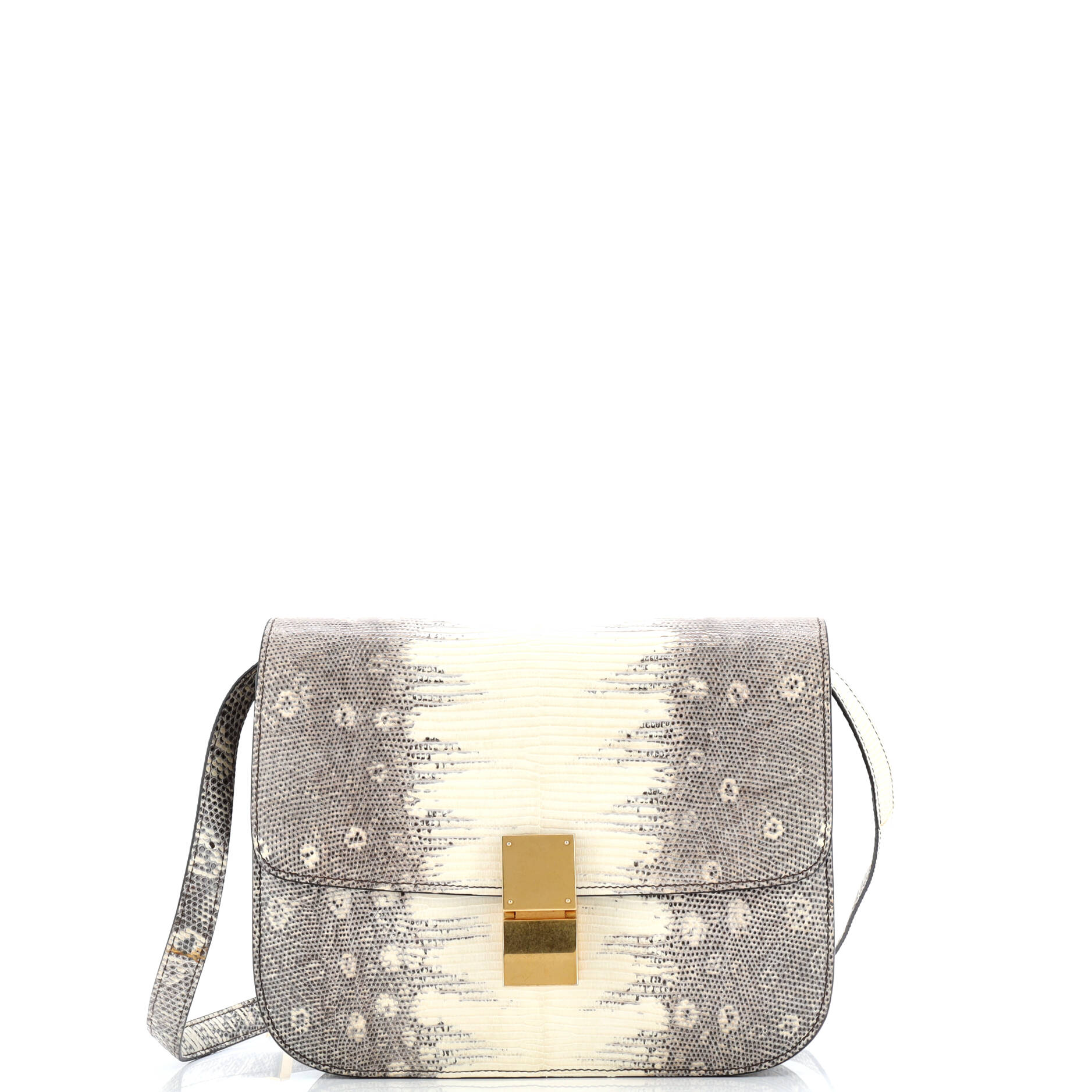 Classic Box Bag Lizard Medium