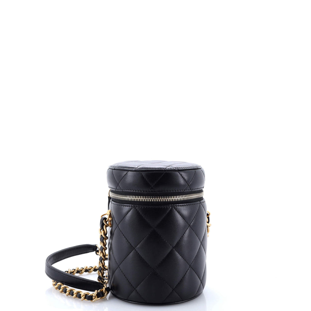 Side Note Vanity Case Quilted Lambskin Small