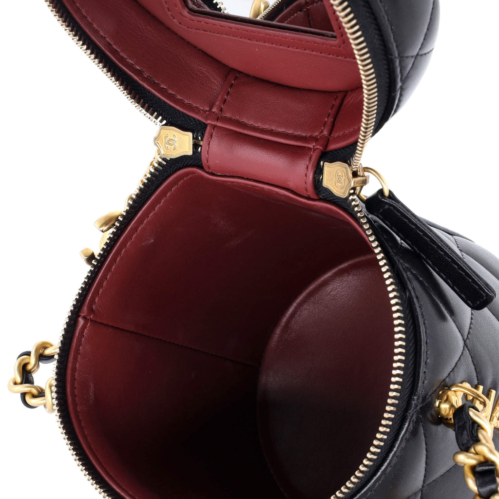 Side Note Vanity Case Quilted Lambskin Small