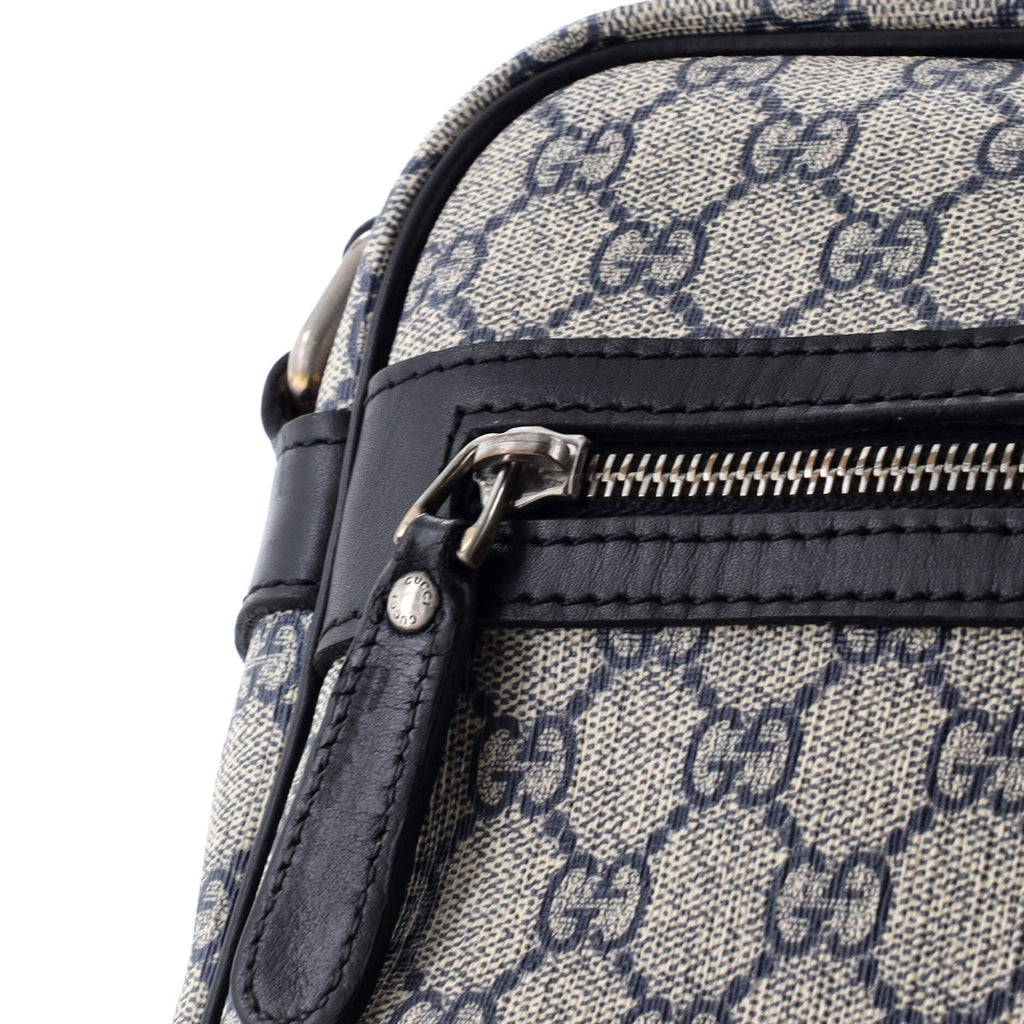 Front Zip Messenger GG Coated Canvas Medium