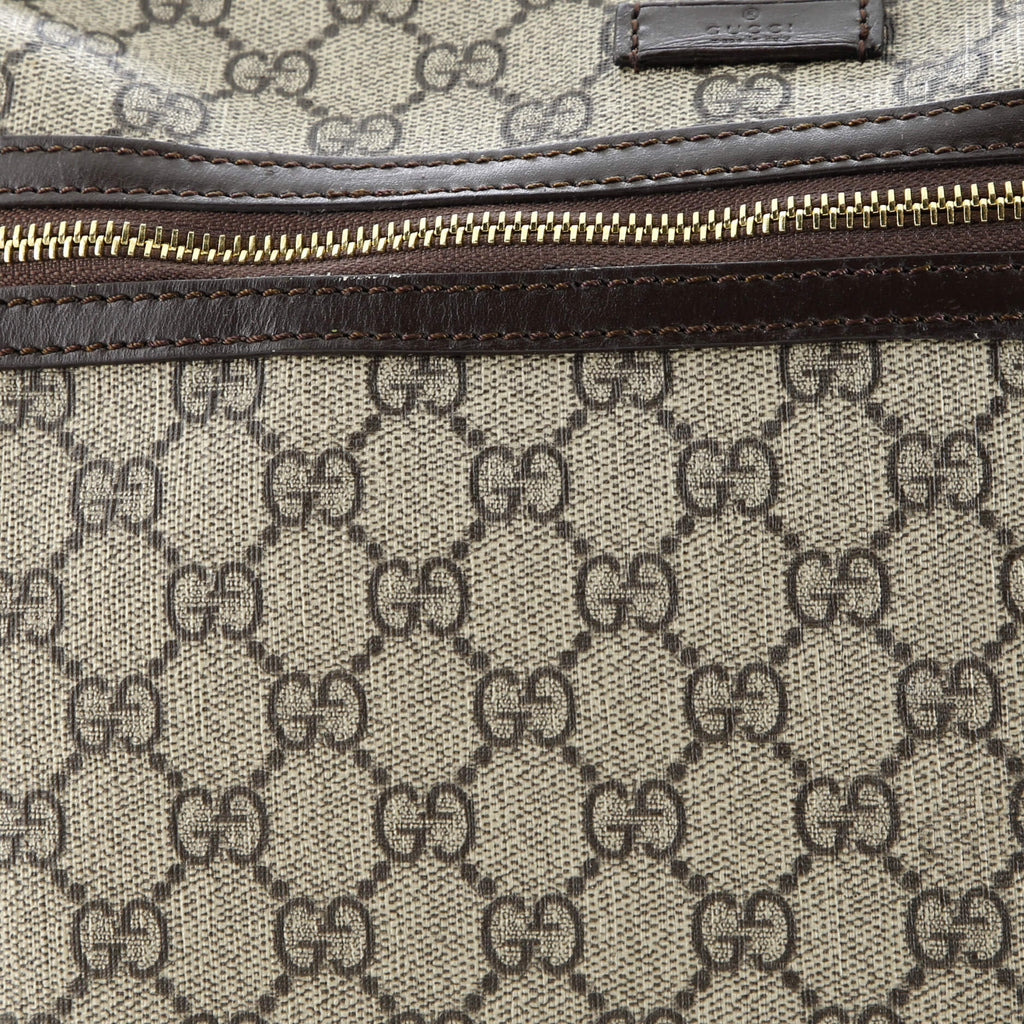 Front Zip Camera Bag GG Coated Canvas Large