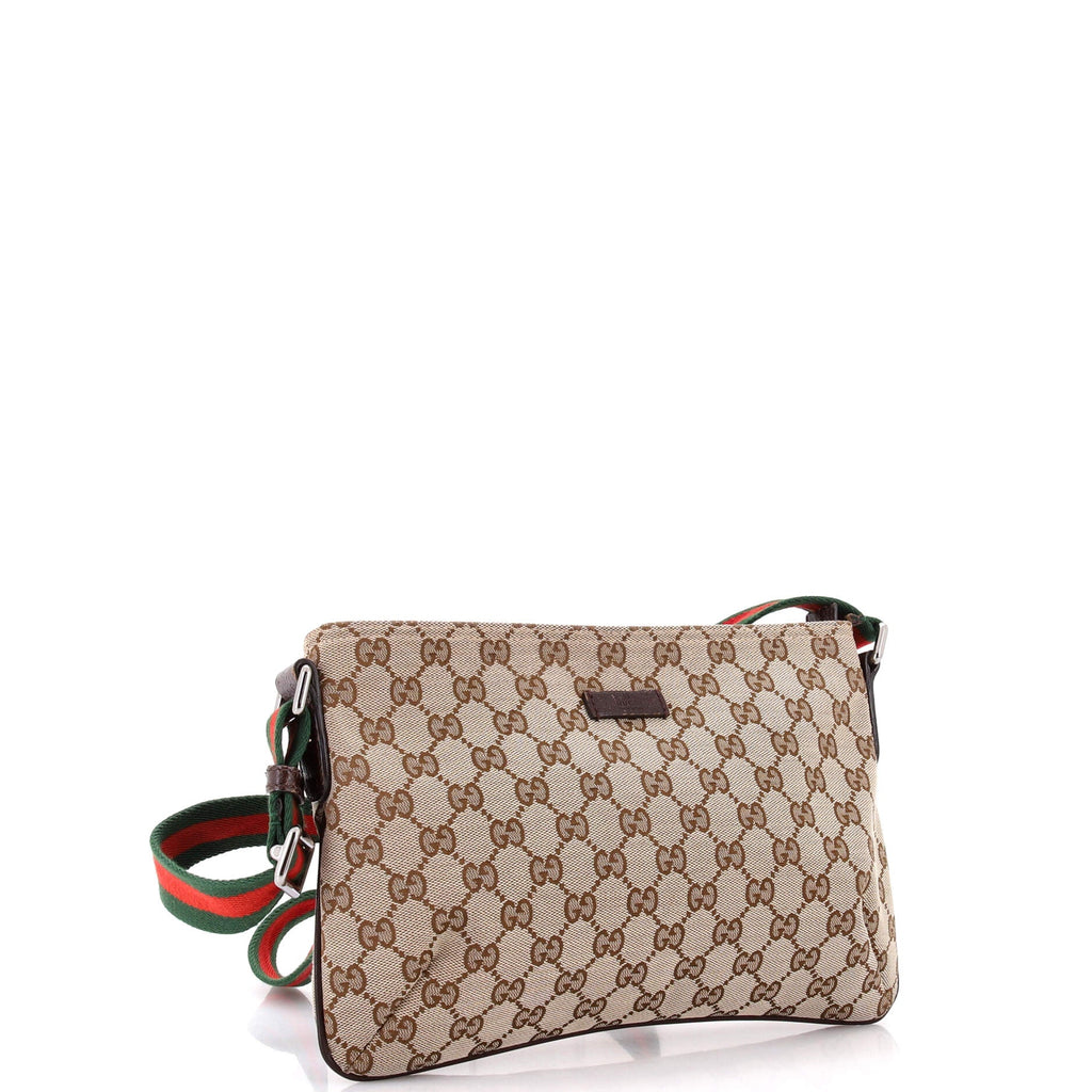 Web Strap Messenger Bag GG Canvas Small