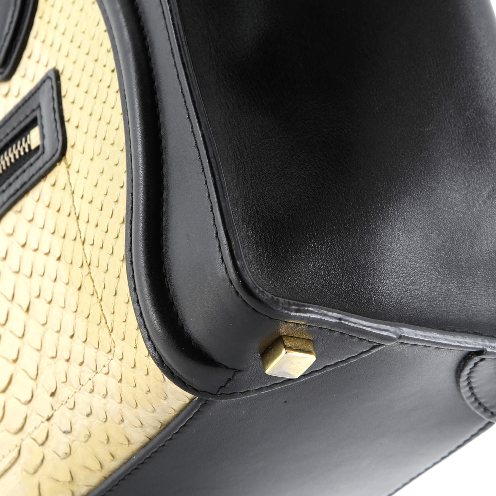 Luggage Bag Python and Leather Micro