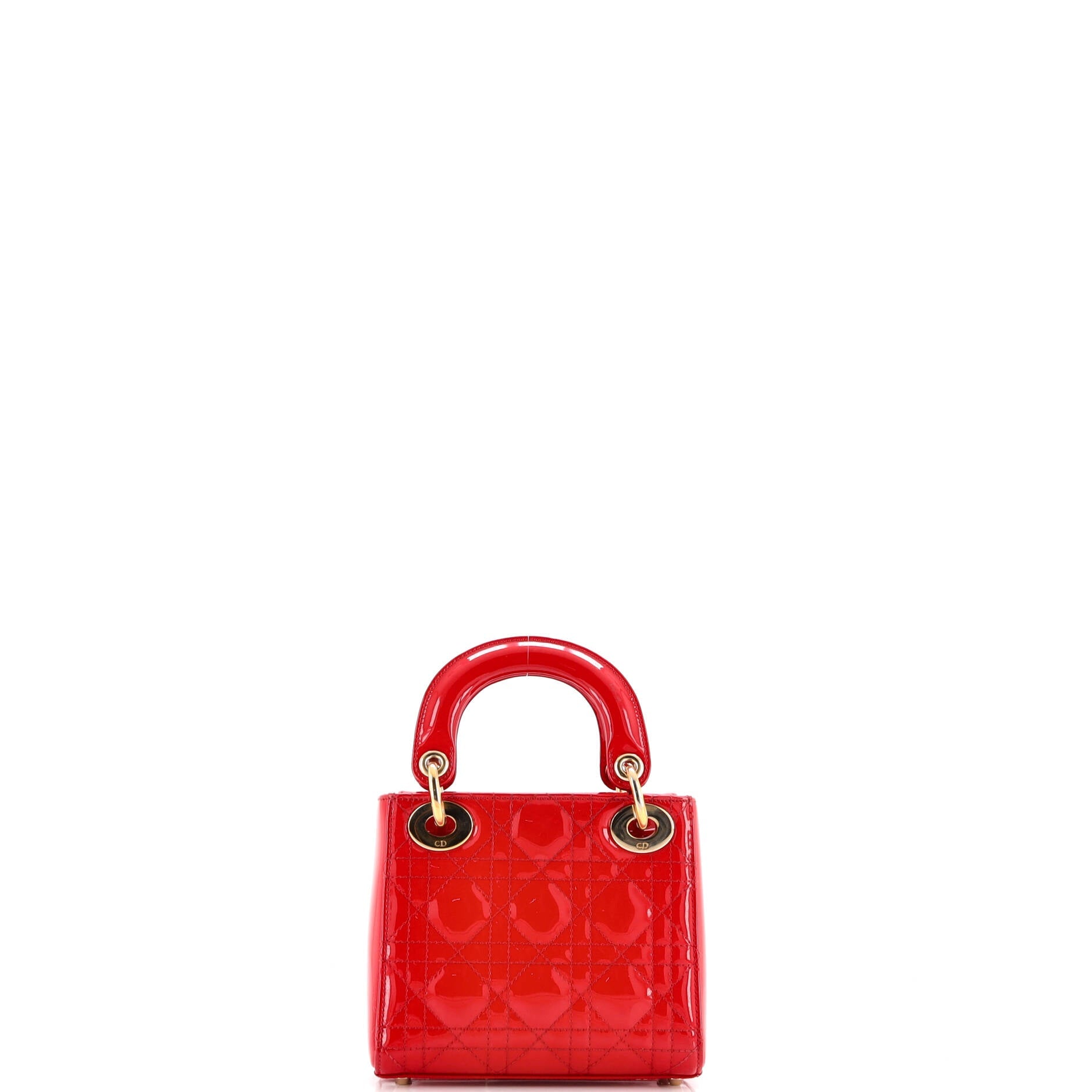 Lady Dior Bag Cannage Quilt Patent Mini