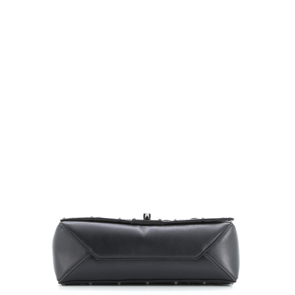 Rockstud Beehive Chain Flap Bag Quilted Leather Medium