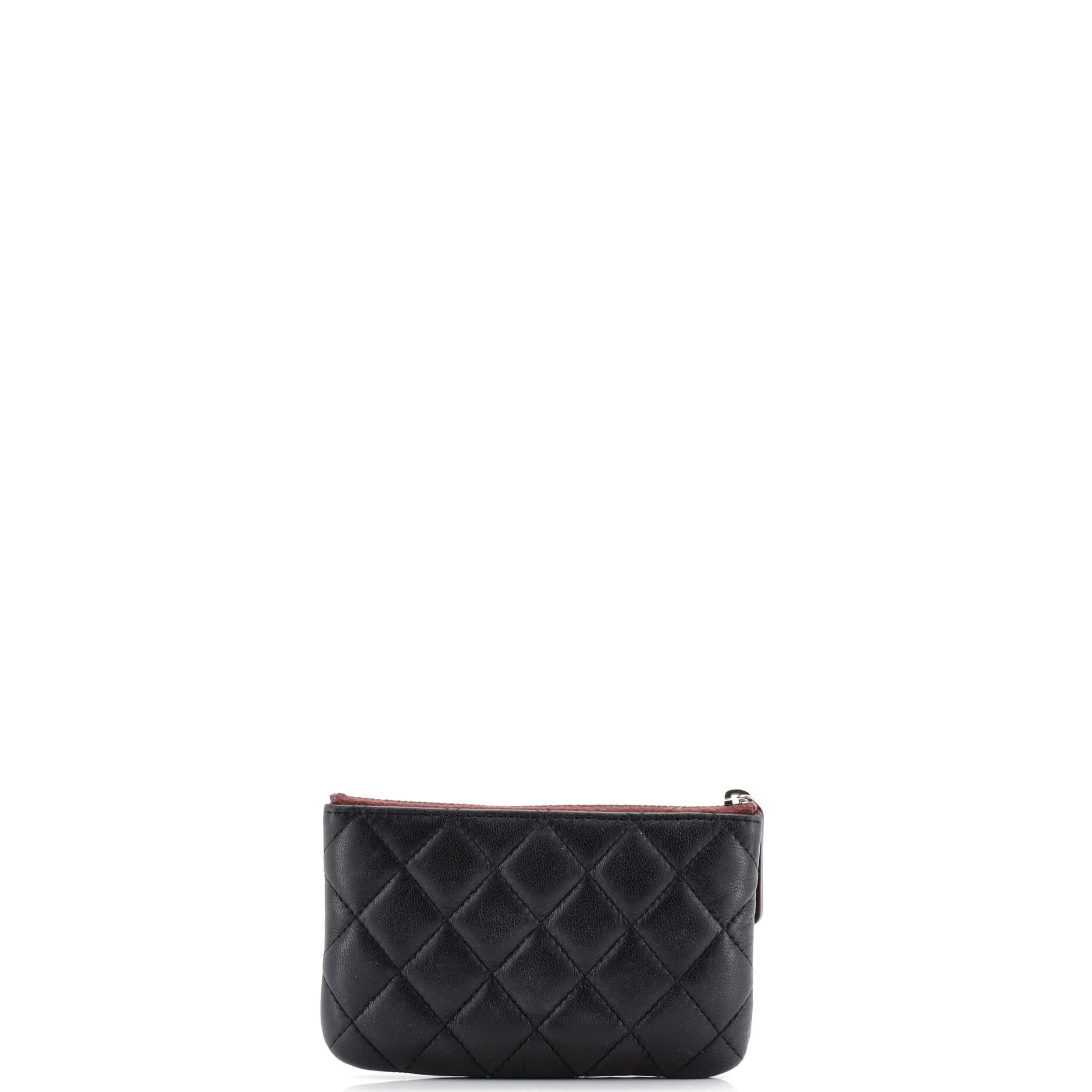 Classic O Case Pouch Quilted Lambskin Mini