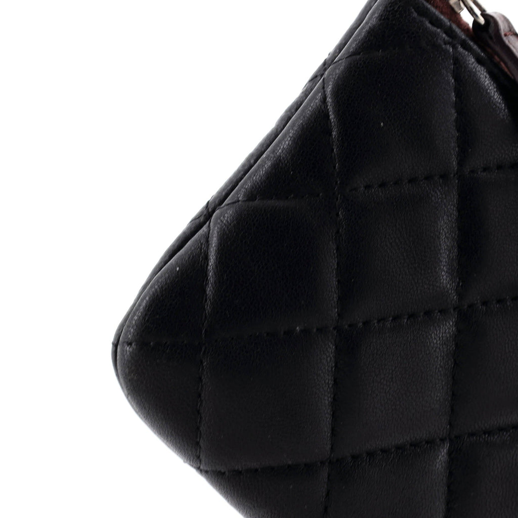 Classic O Case Pouch Quilted Lambskin Mini