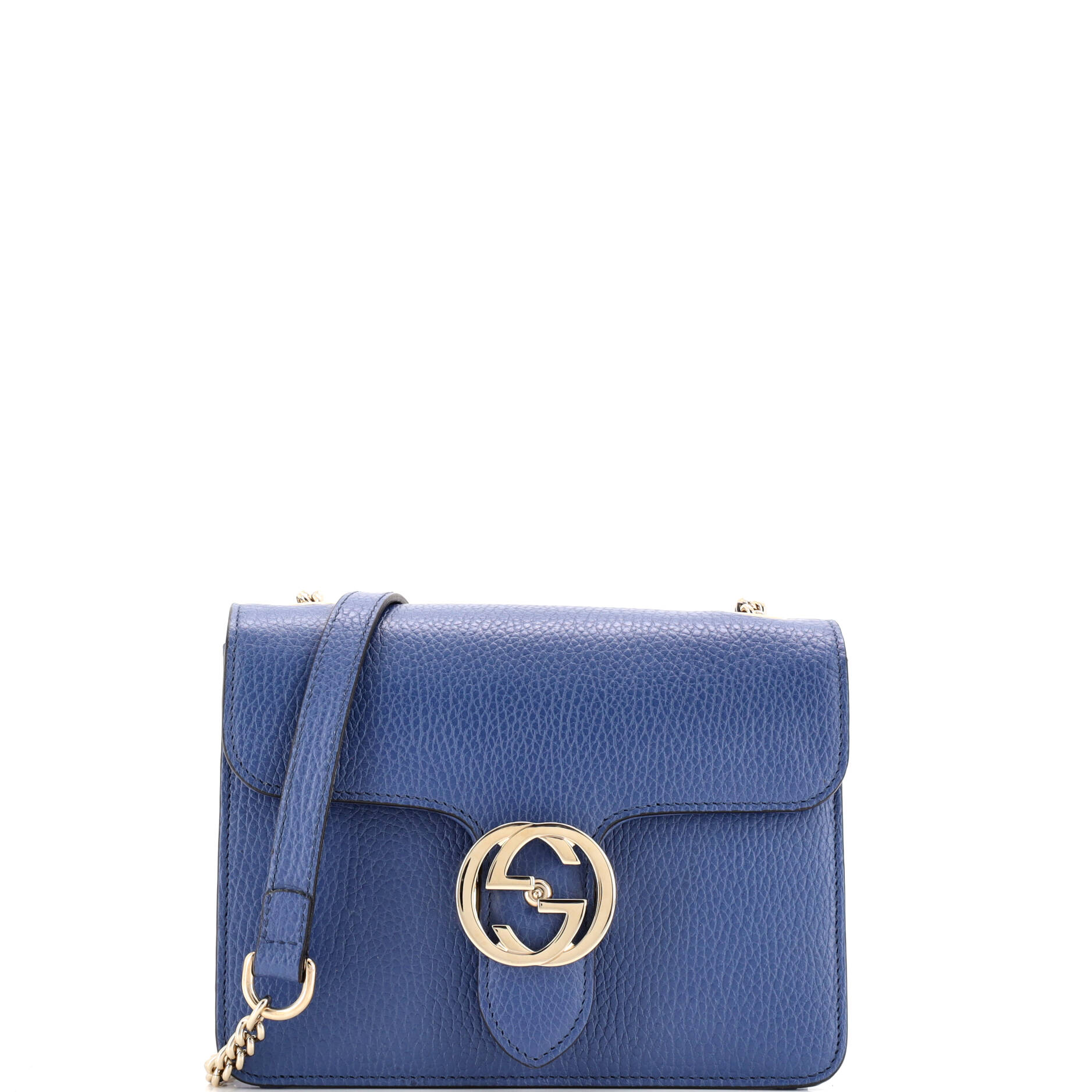 Interlocking Shoulder Bag Leather Small