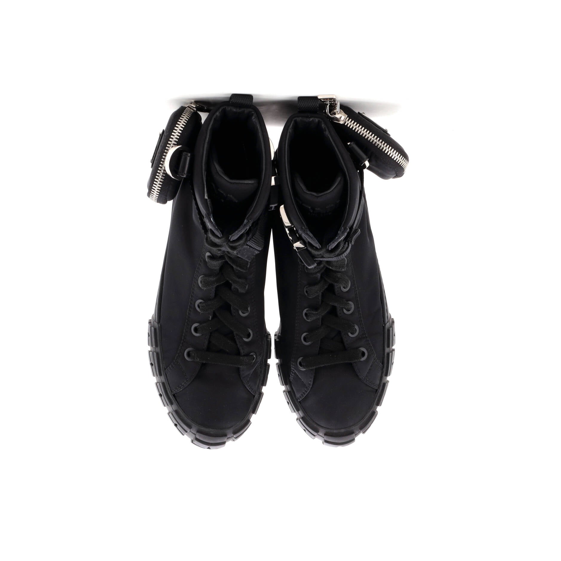 Wheel Cassetta Zip Pouch High-Top Sneakers Re-Nylon