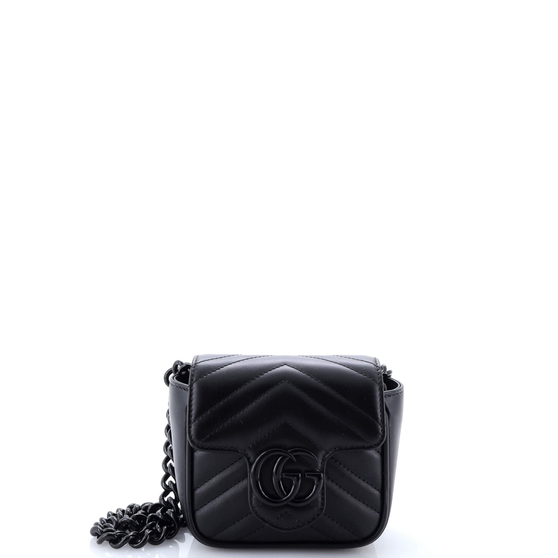 GG Marmont Flap Belt Bag Matelasse Leather Mini